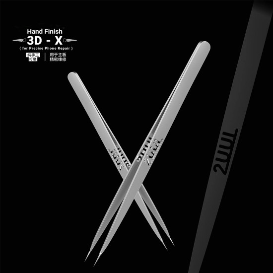 2UUL TW02 3D Hand Finish Ornate-Patterned Tweezer