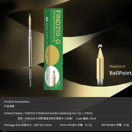 2UUL FD15 O Ball Point For 210 Series Iron