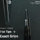 2UUL TW32 Black K Flat Tip ESD-Safe Ceramic Tweezer