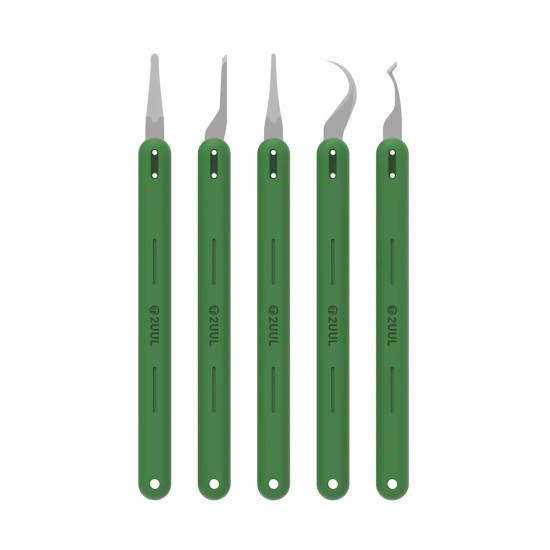 2UUL DA22 Hand Finish QUICK Blades Set for PCB Underfill Clean (5-in-1)