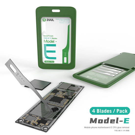 2UUL Hand Finish Blade Model - E ( Without Handle , 4 Blades Pack ) 2UUL Hand Finish Blade Model - E ( Without Handle , 4 Blades Pack )