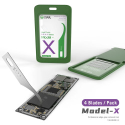 2UUL Hand Finish Blade Model - X ( Without Handle , 4 Blades Pack )