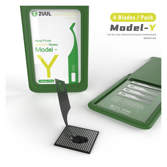 2UUL Hand Finish Blade Model - Y ( Without Handle , 4 Blades Pack ) 2UUL Hand Finish Blade Model - Y ( Without Handle , 4 Blades Pack )