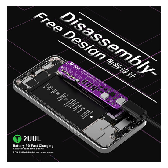 2UUL BT01 Battery PD Fast Charging & Activation Board for iPhone 6-15PM 2UUL BT01 Battery PD Fast Charging & Activation Board for iPhone 6-15PM