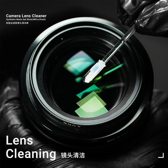 2UUL CL21 Camera Lens Cleaner Synthetic Resin Gel Stick (48Pcs) 