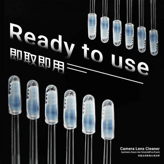 2UUL CL21 Camera Lens Cleaner Synthetic Resin Gel Stick (48Pcs) 