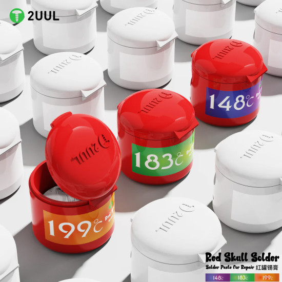 2UUL Red Skull Solder PPD Paste 199°C (50 Gram) 2UUL Red Skull Solder PPD Paste 199°C (50 Gram)