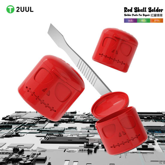 2UUL Red Skull Solder PPD Paste 199°C (50 Gram) 2UUL Red Skull Solder PPD Paste 199°C (50 Gram)