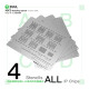 2UUL BG01 4-in-1 ABCD BGA Reballing Stencil Set for iPhone 8 to 16Pro Max 0.12MM (Without 16E)