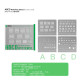 2UUL BG01 4-in-1 ABCD BGA Reballing Stencil Set for iPhone 8 to 16Pro Max 0.12MM (Without 16E)