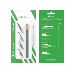 2UUL Hand Finish SEXY Blades with Handle Set for PCB Mainboard CPU Glue Removal
