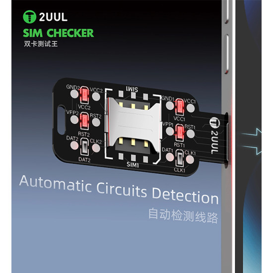 2UUL SM01 Dual SIM Checker Card Test Board 2UUL SM01 Dual SIM Checker Card Test Board