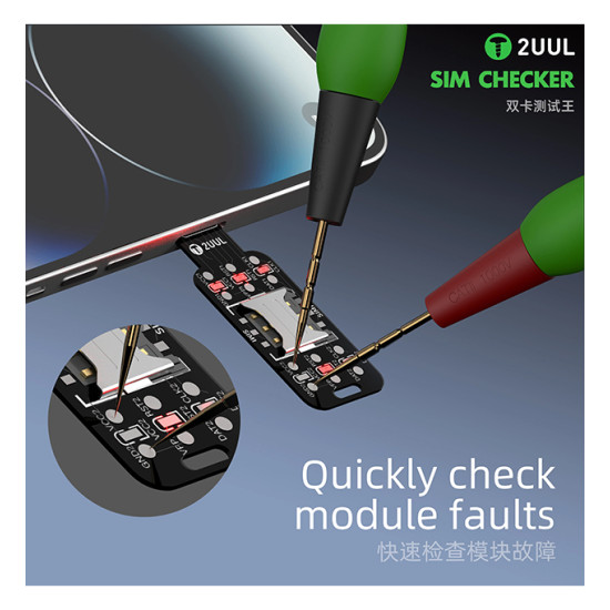 2UUL SM01 Dual SIM Checker Card Test Board 2UUL SM01 Dual SIM Checker Card Test Board
