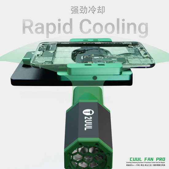 2UUL DA970 Cuul Fan Pro Cooling + Cleaning + Suction Turbo Fan (3-in-1)