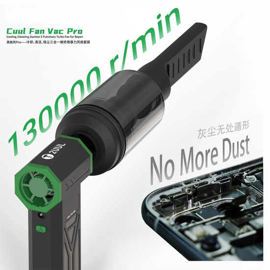 2UUL DA970 Cuul Fan Pro Cooling + Cleaning + Suction Turbo Fan (3-in-1)