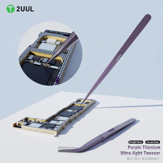 2UUL Ti21 & Ti22 Purple Titanium Ultralight Precision Tweezer (2Pcs) 2UUL Ti21 & Ti22 Purple Titanium Ultralight Precision Tweezer (2Pcs)