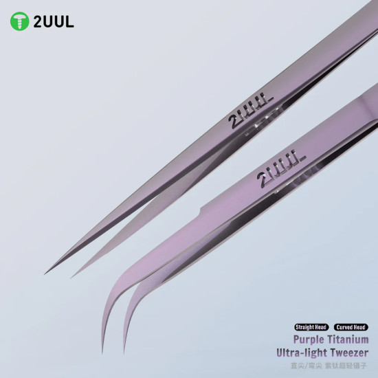 2UUL Ti21 & Ti22 Purple Titanium Ultralight Precision Tweezer (2Pcs) 2UUL Ti21 & Ti22 Purple Titanium Ultralight Precision Tweezer (2Pcs)