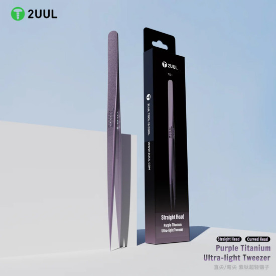 2UUL Ti21 & Ti22 Purple Titanium Ultralight Precision Tweezer (2Pcs) 2UUL Ti21 & Ti22 Purple Titanium Ultralight Precision Tweezer (2Pcs)
