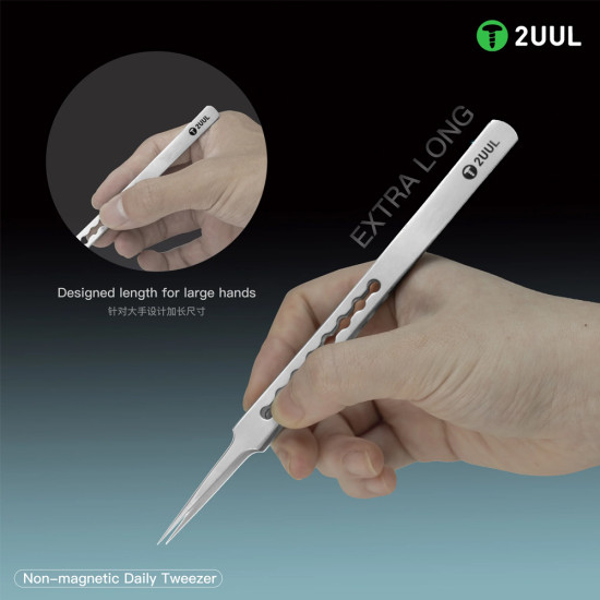 2UUL TW21 Non-Magnetic Stainless Steel Precision Tweezer 2UUL TW21 Non-Magnetic Stainless Steel Precision Tweezer