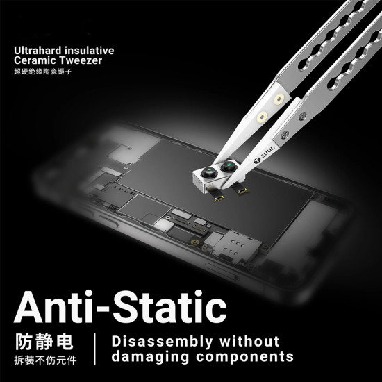 2UUL TW31 Ultrahard Insulative Ceramic Tweezer