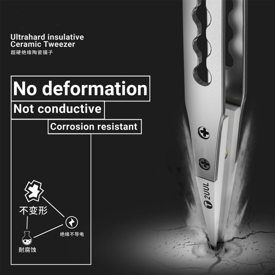 2UUL TW31 Ultrahard Insulative Ceramic Tweezer