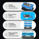 Relife RL-601T Middle Layer Tin Planting BGA Reballing Platform Set for iPhone X to 17Pro Max (31-in-1 )