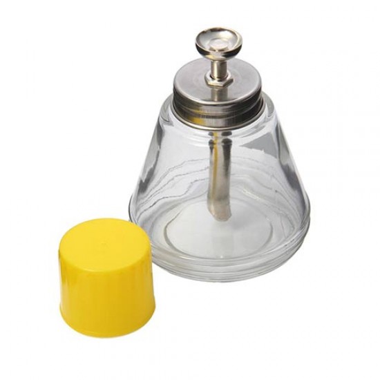 Liquid Dispenser Glass Bottle With Metal Head