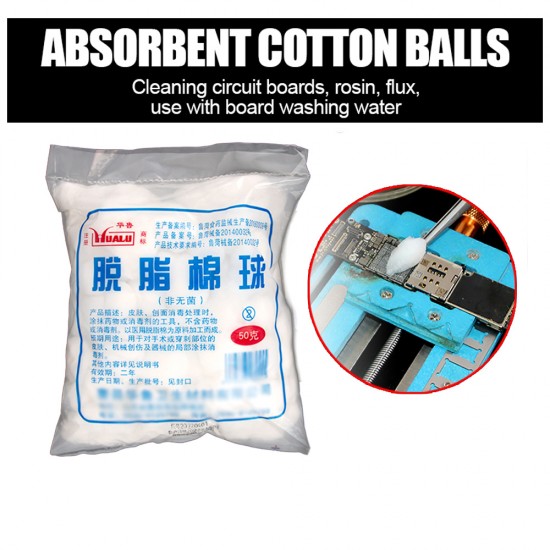 Absorbent Cleaning Cotton Balls (500 Gram) - About 1600 Pcs Balls Absorbent Cleaning Cotton Balls (500 Gram) - About 1600 Pcs Balls