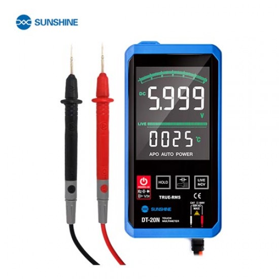 SUNSHINE DT-20N Multimeter Digital Touch Screen AC DC Voltage Tester SUNSHINE DT-20N Multimeter Digital Touch Screen AC DC Voltage Tester