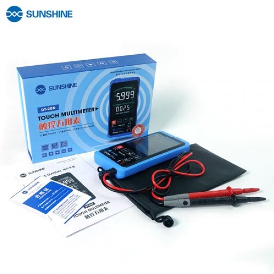 SUNSHINE DT-20N Multimeter Digital Touch Screen AC DC Voltage Tester SUNSHINE DT-20N Multimeter Digital Touch Screen AC DC Voltage Tester