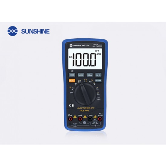 SUNSHINE DT-17N Multimeter Fully Automatic High Precision Digital Display AC DC Voltage and Current Resistance Measurement SUNSHINE DT-17N Multimeter Fully Automatic High Precision Digital Display AC DC Voltage and Current Resistance Measurement