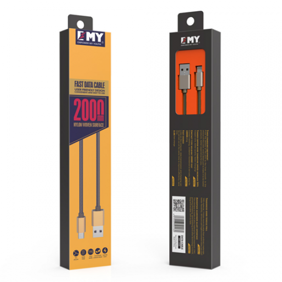 EMY 448 USB Cable For Iphone Data + SYNC ( 2 Meter ) EMY 448 USB Cable For Iphone Data + SYNC ( 2 Meter )