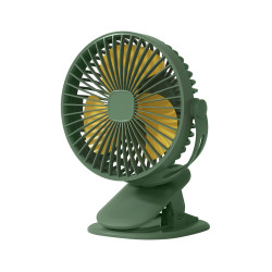 Portable USB + Battery 1200Mah Clip Fan with 3 Speed Mode ( F002 )