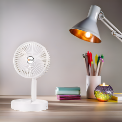 Portable USB + Battery 800mAh Folding Fan with 3 Speed Mode