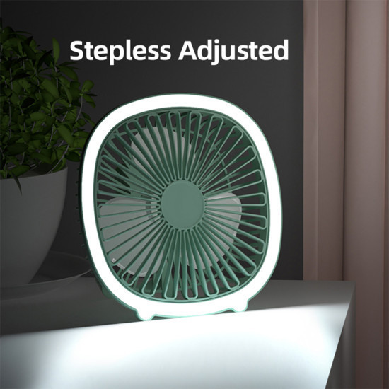 Portable USB + Battery 1200Mah Table Fan With Lamp & 3 Speed Mode ( F12 ) Color - Pink Portable USB + Battery 1200Mah Table Fan With Lamp & 3 Speed Mode ( F12 ) Color - Pink
