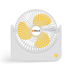 Portable USB + Battery 1200Mah Table Fan with 3 Speed Mode ( FLS-01 )