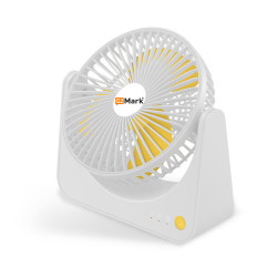 Portable USB + Battery 1200Mah Table Fan with 3 Speed Mode ( FLS-01 )