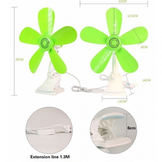 Portable Clip Electric Fan Super Soft Wind With Five Leaf ( AC Input ) Portable Clip Electric Fan Super Soft Wind With Five Leaf ( AC Input )