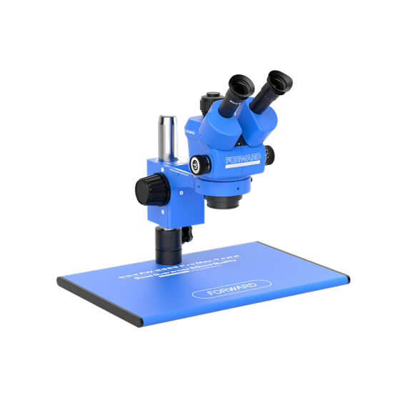 Forward FW-6555 Pro Max (6.5X-55X) Trinocular Full HD Stereo Microscope With Zooming 0.5X CTV Camera Lens & LED Adjustable Light Forward FW-6555 Pro Max (6.5X-55X) Trinocular Full HD Stereo Microscope With Zooming 0.5X CTV Camera Lens & LED Adjustable Light