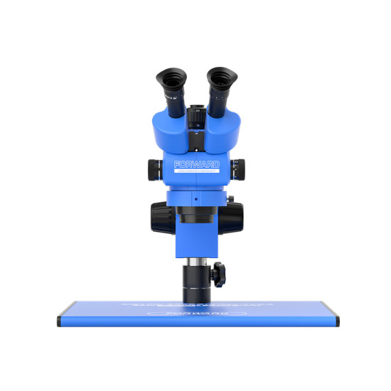 Forward FW-6555 Pro Max (6.5X-55X) Trinocular Full HD Stereo Microscope With Zooming 0.5X CTV Camera Lens & LED Adjustable Light Forward FW-6555 Pro Max (6.5X-55X) Trinocular Full HD Stereo Microscope With Zooming 0.5X CTV Camera Lens & LED Adjustable Light