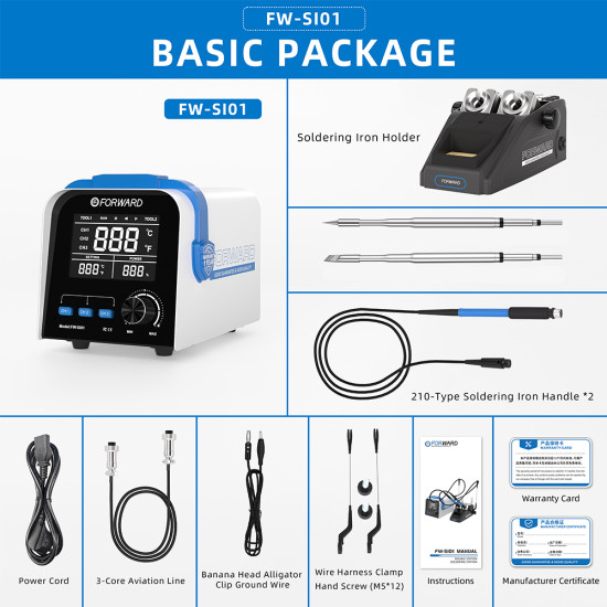 Forward FW-SI01-C210 Double Station Soldering Iron Station (300W) Forward FW-SI01-C210 Double Station Soldering Iron Station (300W)