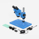 Forward FW-M55 6.5X~58X Binocular Stereo Microscope With 0.5X CTV Camera Zoom Lens & LED Adjustable Light Exclusive Quality