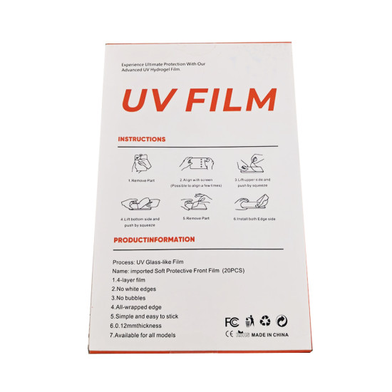 TPU Material Hydrogel Explosion Proof Film - Premium UV Clear (180*120MM - 20Pcs)