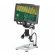 G1600 12MP Digital Microscope 1-1600X Continuous Zoom Magnifier Optical Instruments 9" HD Video Microscope