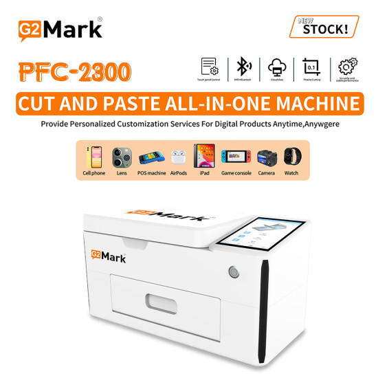 G2Mark Sticker / Screen Guard Cutting Machine With Auto Laminate and UV Curing Lamp Lifetime Updates & Unlimited Cutting (PFC 2300) G2Mark Sticker / Screen Guard Cutting Machine With Auto Laminate and UV Curing Lamp Lifetime Updates & Unlimited Cutting (PFC 2300)