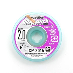 CP-3015 Treccia Dissaldante In Rame GOOT WICK CP-3015 [3,0mm X 1,5m - Foto 3