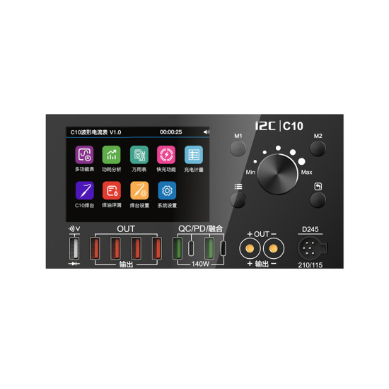 I2C C10 Digital Waveform Ammeter with Charge Detection / Voltage Measurement