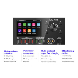 I2C C10 Digital Waveform Ammeter with Charge Detection / Voltage Measurement