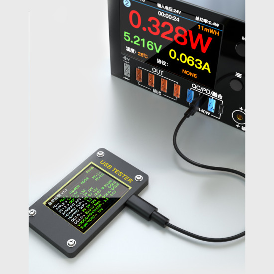 I2C C10 Digital Waveform Ammeter with Charge Detection / Voltage Measurement