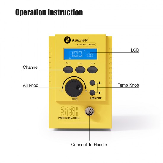 Kailiwei 313H Intelligent SMD Rework Station (700W) - Lead Free Kailiwei 313H Intelligent SMD Rework Station (700W) - Lead Free